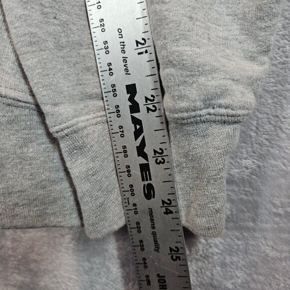 Disney Unisex Large Oogie Boogie Hoodie Sweatshirt Gray Graphic Pullover Pocket - Picture 7 of 12